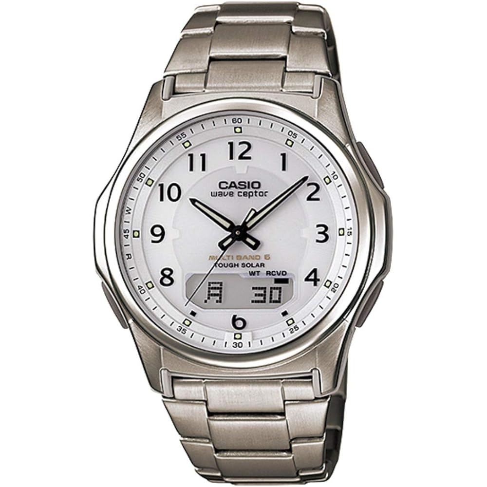 Casio Waveceptor Solar Radio-Controlled Watch WVA-M630TDE-7AJF Men s Silver Stainless Steel