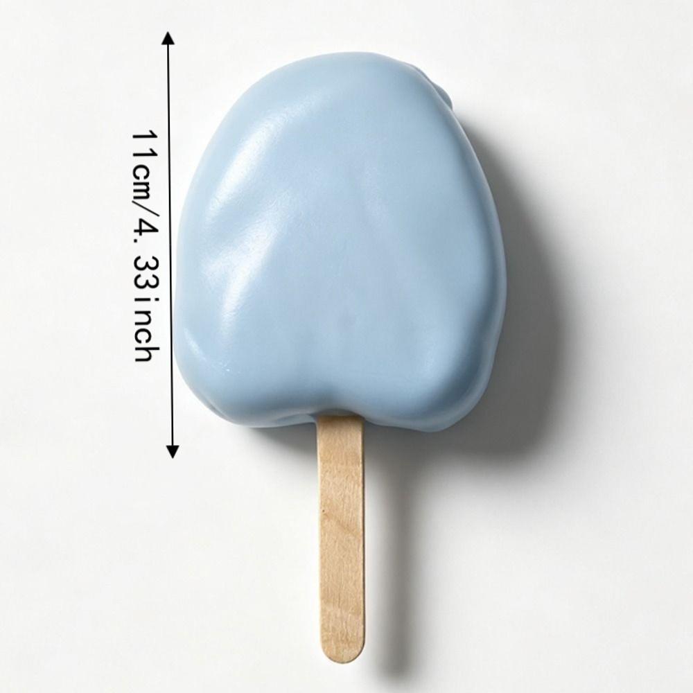 Crunch Sound Ice Cream Squishy Food Theme Crispy Squeeze Toy Wax Coating Squishy Desktop Gift