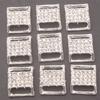 20pc Metal Buckles with Rhinestone for Bikini Bra Decoration Diy Belt Rings Sewing Bag Accessories 15x12mm