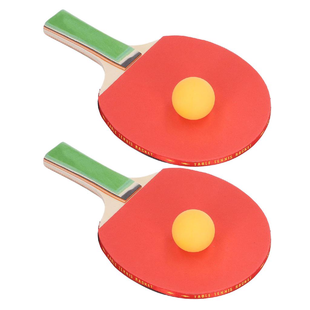 2er Set Tischtennisbälle Schläger Tischtennisschläger Tischtennis Set mit Schlägern Bällen