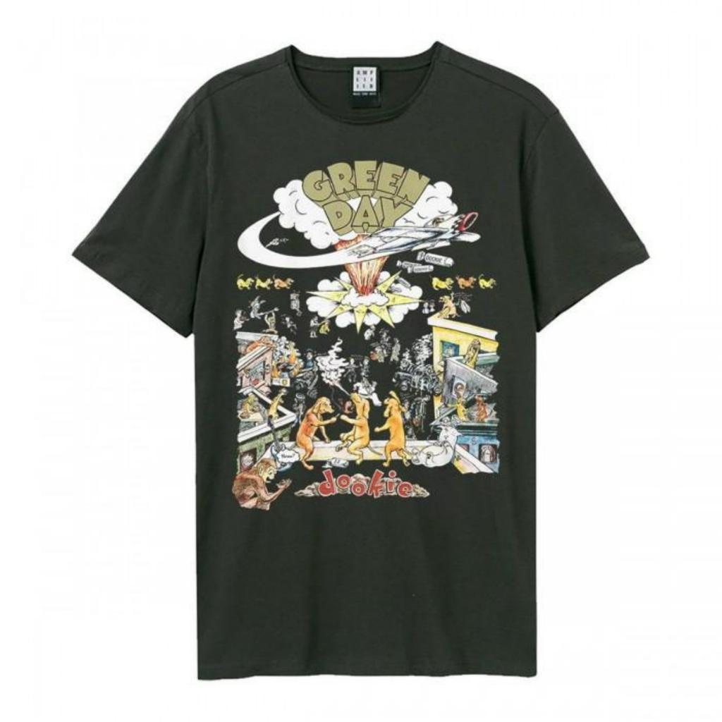 T-Shirt Amplificata Unisex Adulto Green Day