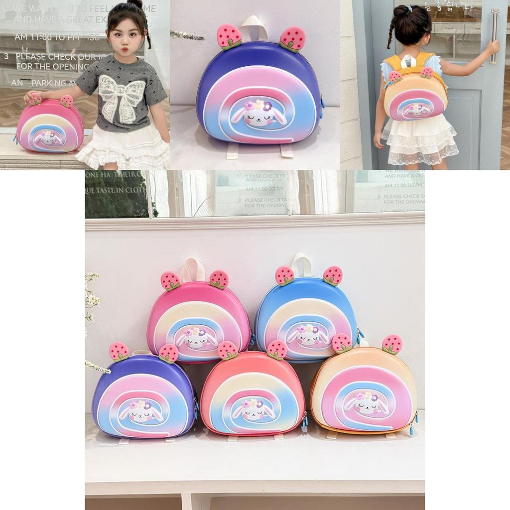 Kids Casual Eva Shoulder Backpack With Animal Pattern And Padded Straps For School And Travel