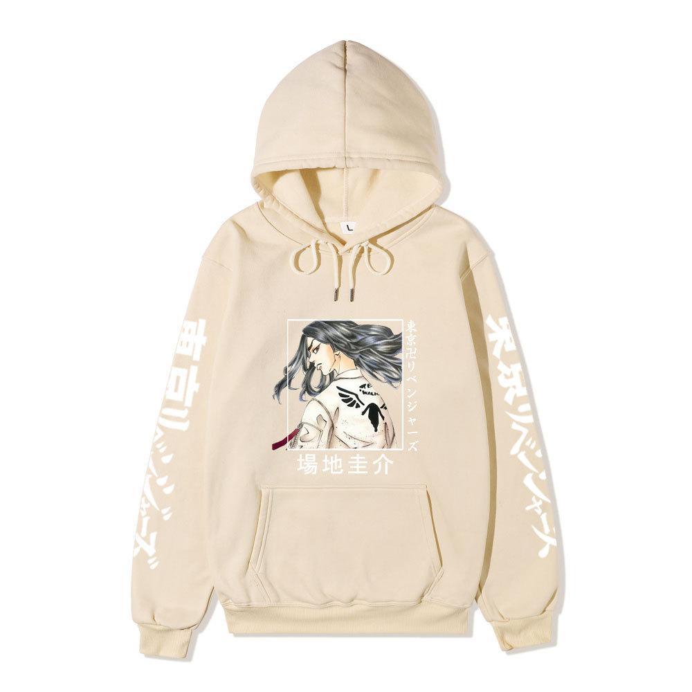 Tokyo Revengers Baji Keisuke Unisex Fleece Hoodie Autumn Winter Anime Character Print Long Sleeve Casual Pullover Sweatshirt