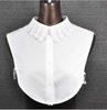 Women's Fake Collar Shirt White Fake Collar Women Detachable Collars Embroidery Cotton False Collar Shirt Col Amovible Femme