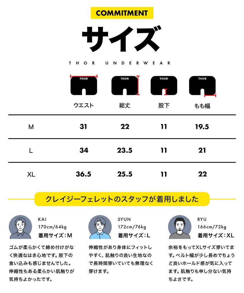 Thor Boxer Shorts for Size Black [Fieks] Men, Underwear, Stylish, Cool, L, (Front Closure)