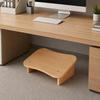 Wooden Footrest Stool Ergonomic with Slanted Support Legs Modern Under Desk Foot Rest for