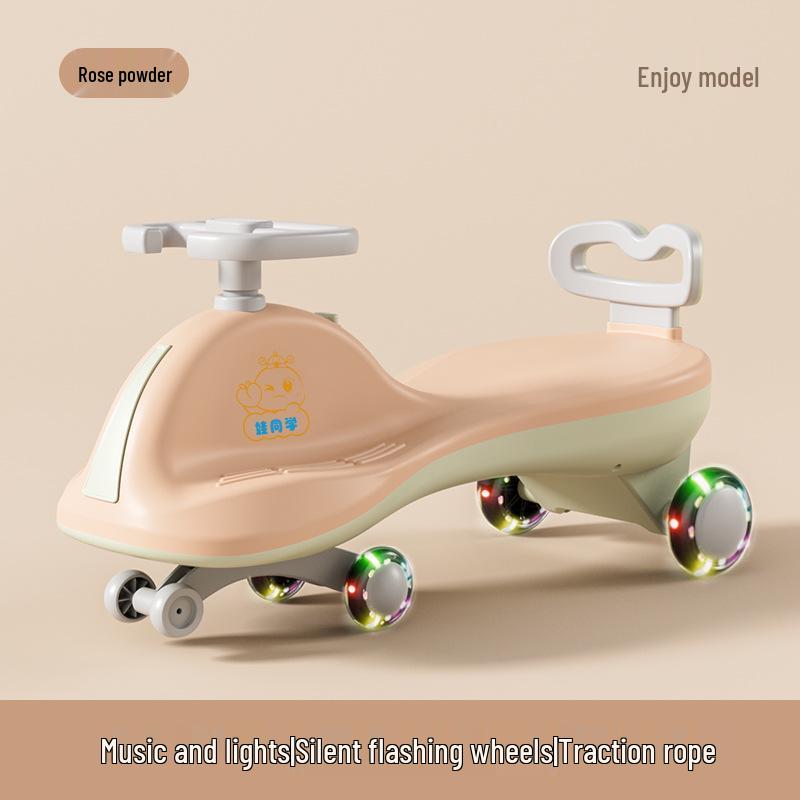 Children's Anti-Rollover Twist Car Scooter, Ages 1-18