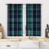 Scottish Folk Legend Checkered Pattern Printed Curtains Window Decorations Home Room Curtain Made Of Polyester Washable