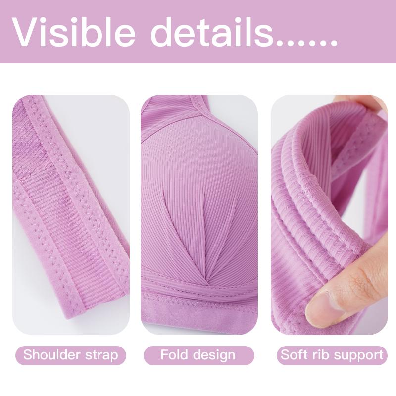 Plus Size Seamless Sexy Open Cup Bra for Maternity Clothes Pregnancy Women Front Closure Breastfeeding Underwear Nursing Bras