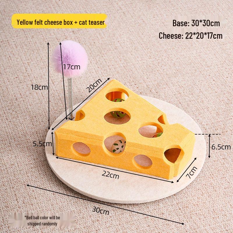 Cat Maze Toy: Educational Self-Entertainment Box with Teaser Bell Ball for Kittens and Young Cats