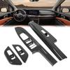 Window Lifter  Cover Stylish Carbon   Scratch Proof Prefect Fit Interior Window Control Panel Sticker for Car