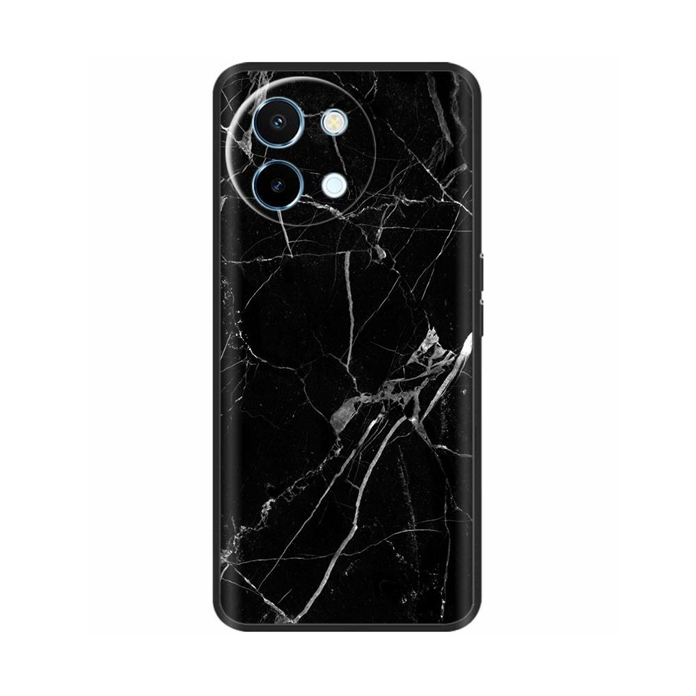 For Vivo Y38 5G Phone Case Painted Soft Black TPU Silicone Bumper For Vivo Y38 Y200i Y200t T3x Protective Back Cover Cases Capas