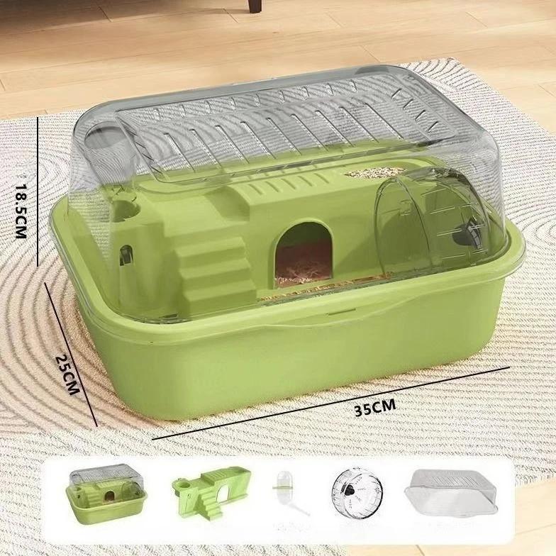 Habitats Openable Top with Acrylic Sheets Solid Built Hamster Cage Chewproof Large Guinea Pig Hamster Accessories Cages