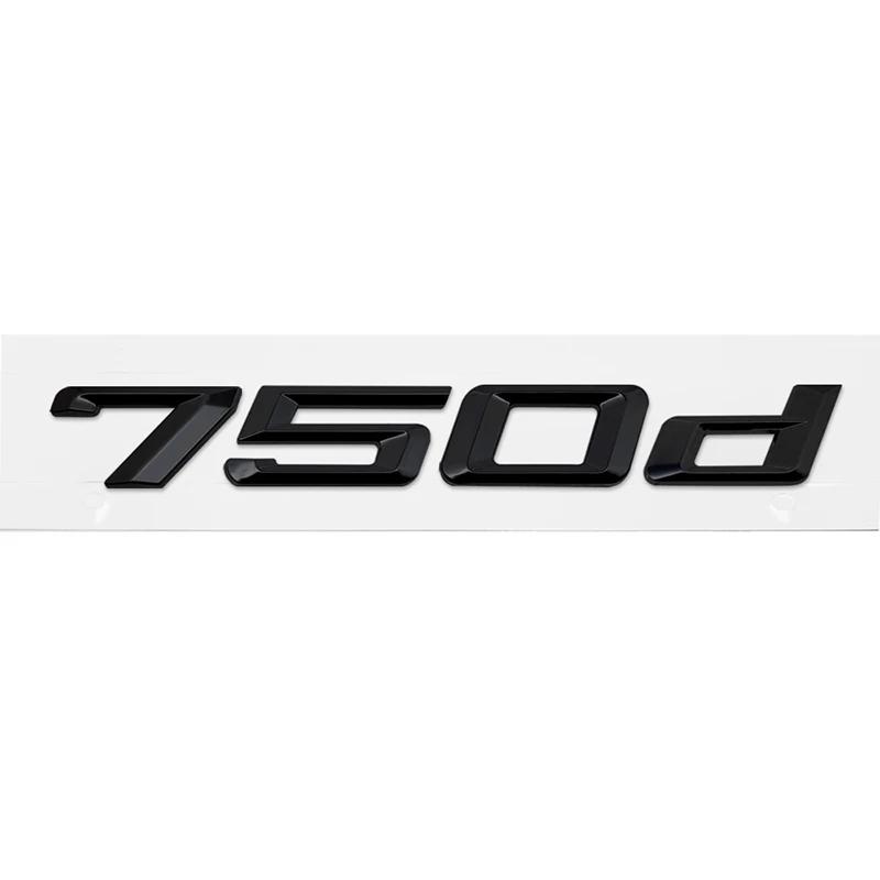 ABS Car Rear Trunk Letters Logo Badge Emblem Sticker For BMW 7 Series 730d 740d 745d 750d 760d E38 E65 E66 F01 F02 G11 G12