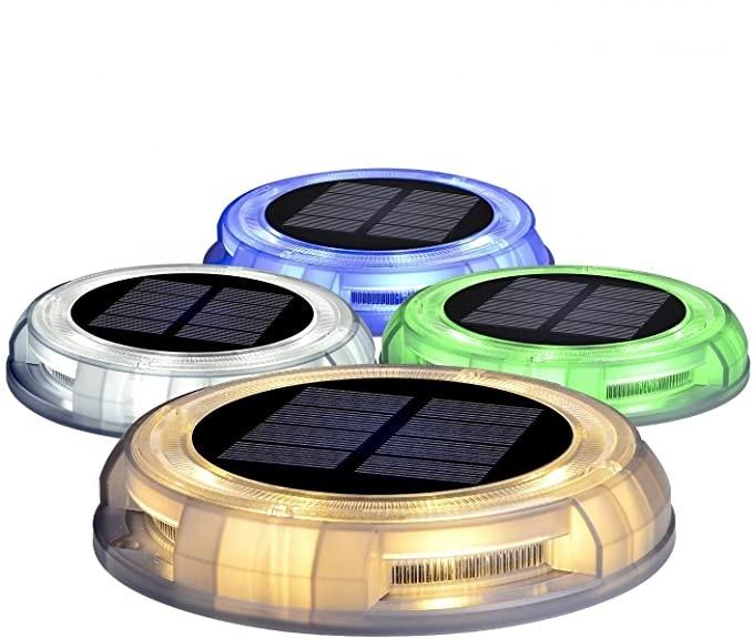 Outdoor IP67 Waterproof High Efficiency Solar LED Deck Light Motion Sensor 8PCS LEDs 2-3 Nights Lighting Road Steps Ni-MH