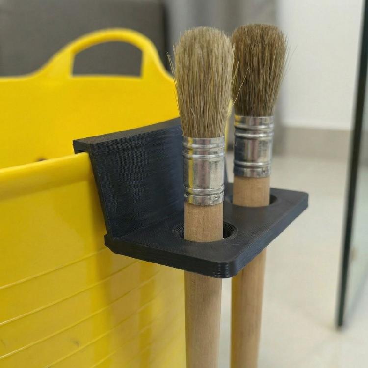 Black Bucket Brush Holder Space Saving Organizer For Auto Detailing Supplies Car Cleaning Brush Bracket Holder