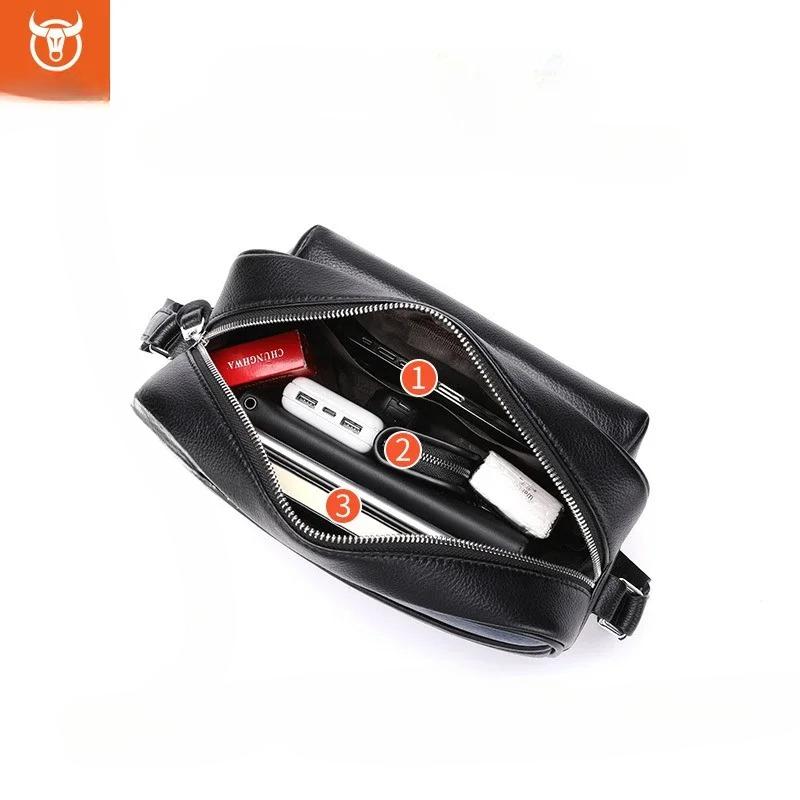 New Single Shoulder Crossbody Men's Casual Trend Soft Silicone Rubber Large Capacity iPad Tablet Horizontal Design