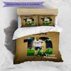 3pcs Custom Name Football Legend Printed Bedding Set Duvet Cover Closure Includes 1 Duvet Cover & 2 Pillowcases, Soft and Comfortable for All Seasons.