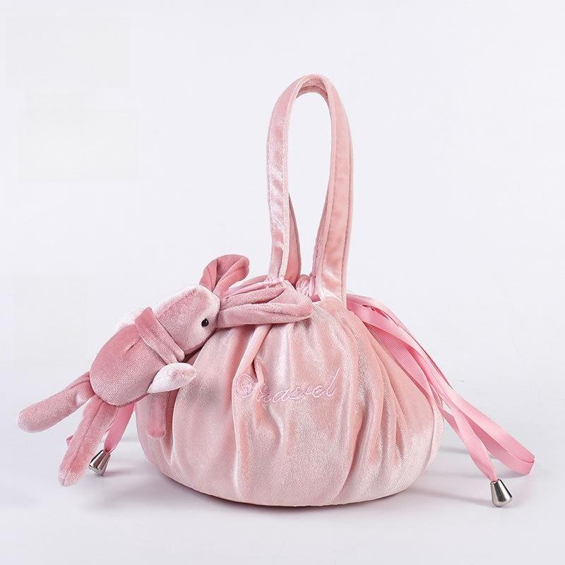 

Lazy Makeup Bag, Internet Celebrity Female Instagram Style, Super Hot, Cute Travel, Portable Drawstring Toilet and Storage Bag рожевий