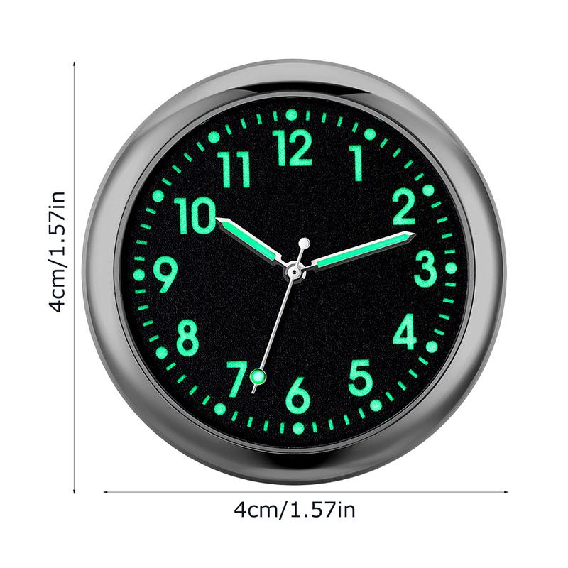 Car Clocks For Dash Analog Car Clock Glowing Quartz Car Dashboard Watch Automotive Replacement Clocks Stick On Dashboard
