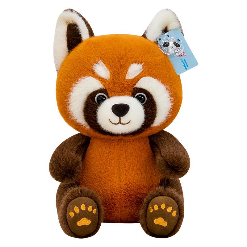 Cute Little Raccoon Plush Toy Cartoon Cute Panda Doll Simulate Sitting Doll Zoo Gift