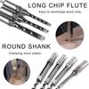 1/4” 5/16” 3/8” 1/2” 4PCS/Set Woodworking Square Drill Bit Wood Mortising Chisel Countersink Drill Bits Hole Saw Power Tool Kit