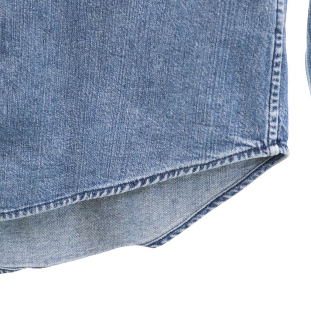 RALPH LAUREN SPORT Long sleeve denim Western shirt 7 Indigo blue Women Used