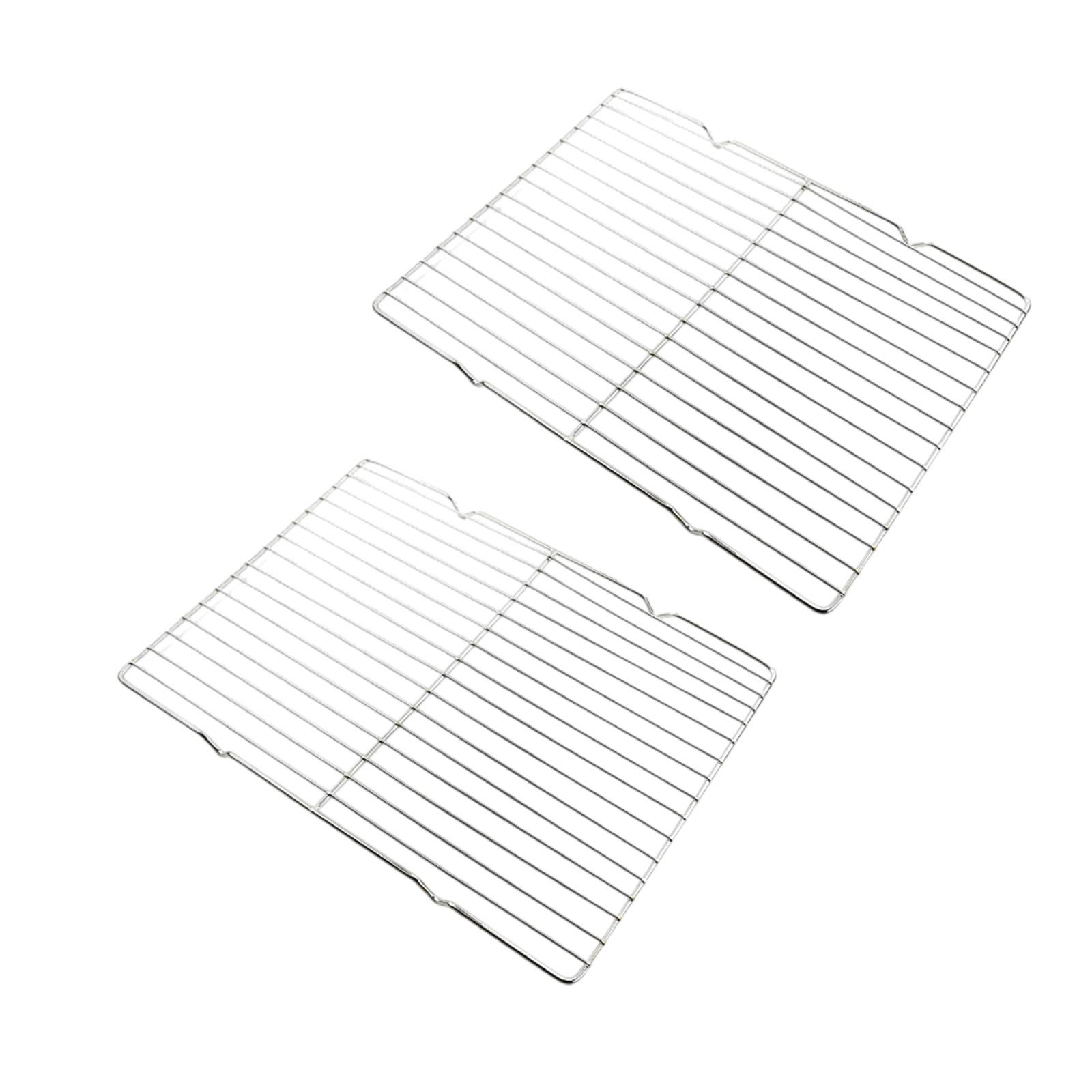 Pack of 2 Cooling And Draining Baking Rack Durable Stainless Steel Kitchen Rack for Efficient Cooling and Baking 1