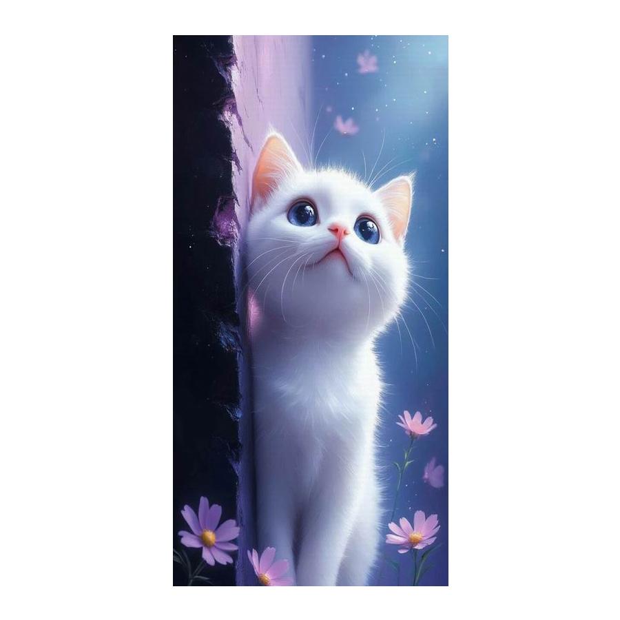 Black and White Cat Large Size Diamond Painting New Collection Pet Animals Diy Full Drill Rhinestone Embroidery Mosaic Cross Stitch Kits