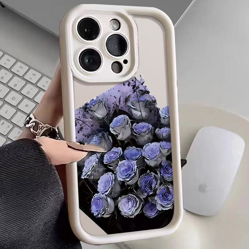 Art Dark Night Rose for Iphone16pro Mobile Phone Case Apple 15 Anti-drop 14/13promax New 12