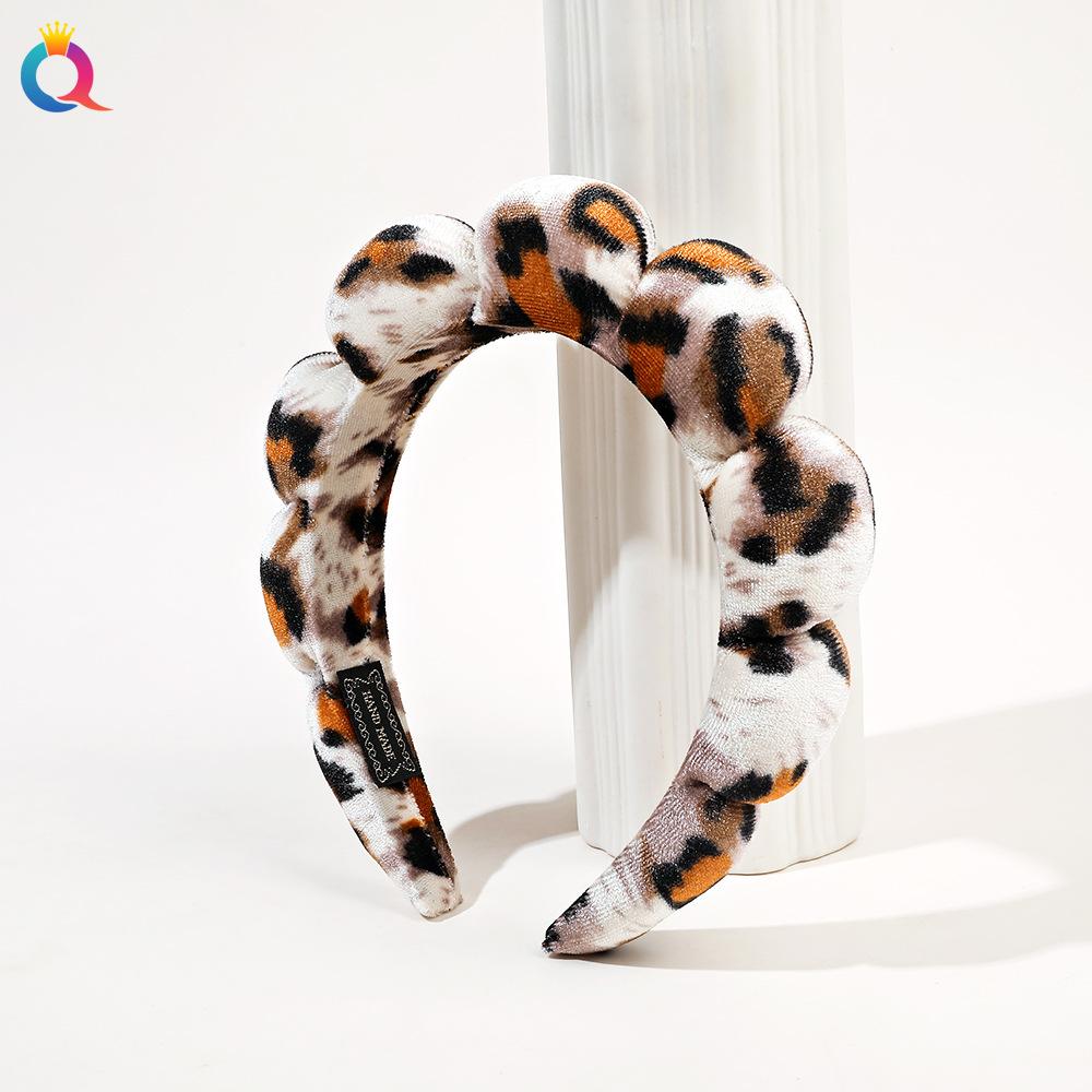 Fluffy Sponge Headband High Cranial Top Spa Headband Headband Headpiece