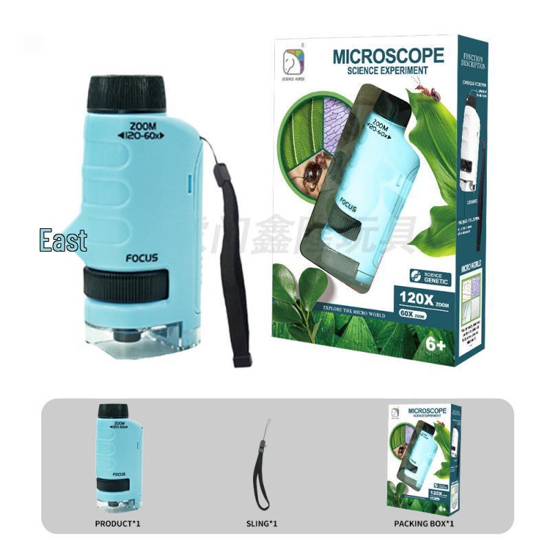 Portable HD Children's Microscope: Educational Science Experiment Set for Elementary Students