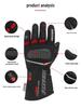Motorcycle Heated Winter Gloves: Touchscreen, Thinsulate, Velvet-Lined for Skiing and Outdoor Use