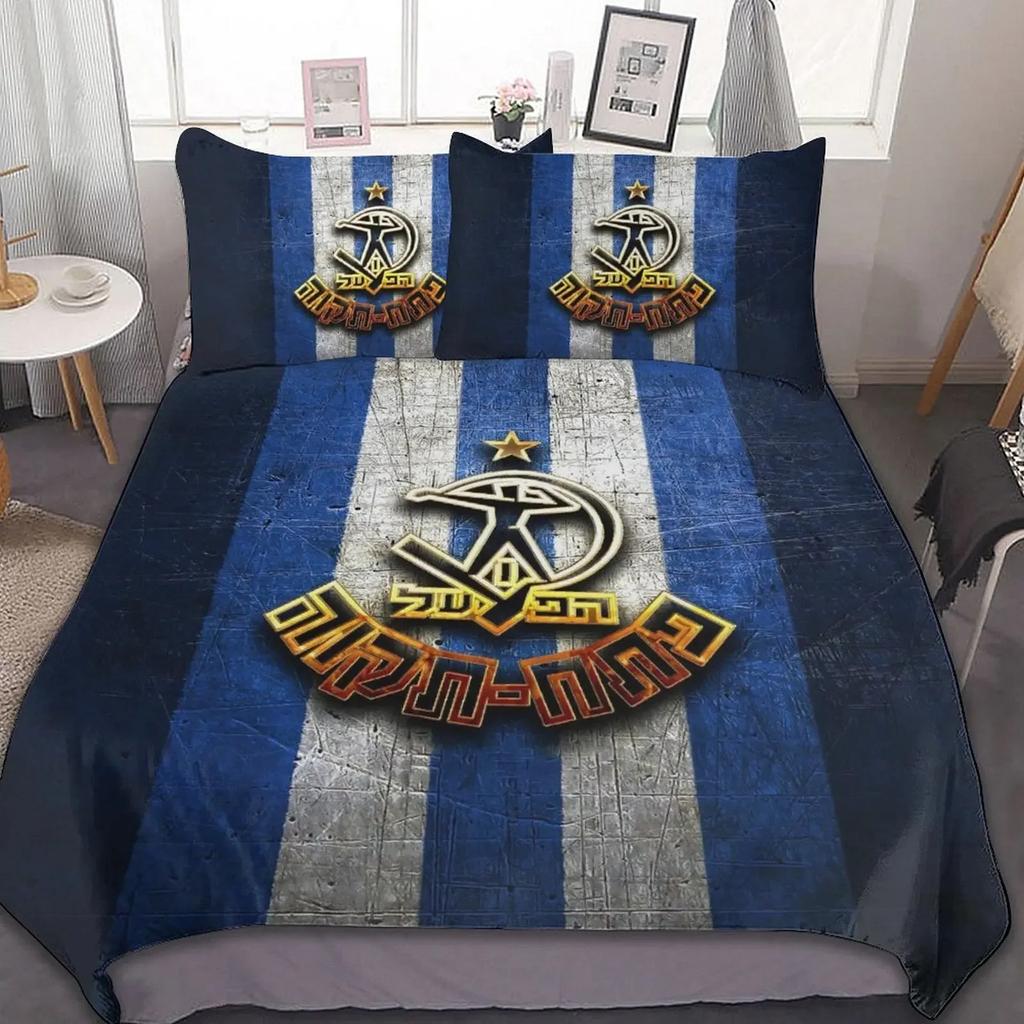 3D Printed Hapoel Petah Tikva Bedding Set Pillowcase Duvet Cover Double Twin Full Queen King Adult Kids Bedclothes Quilt Cover