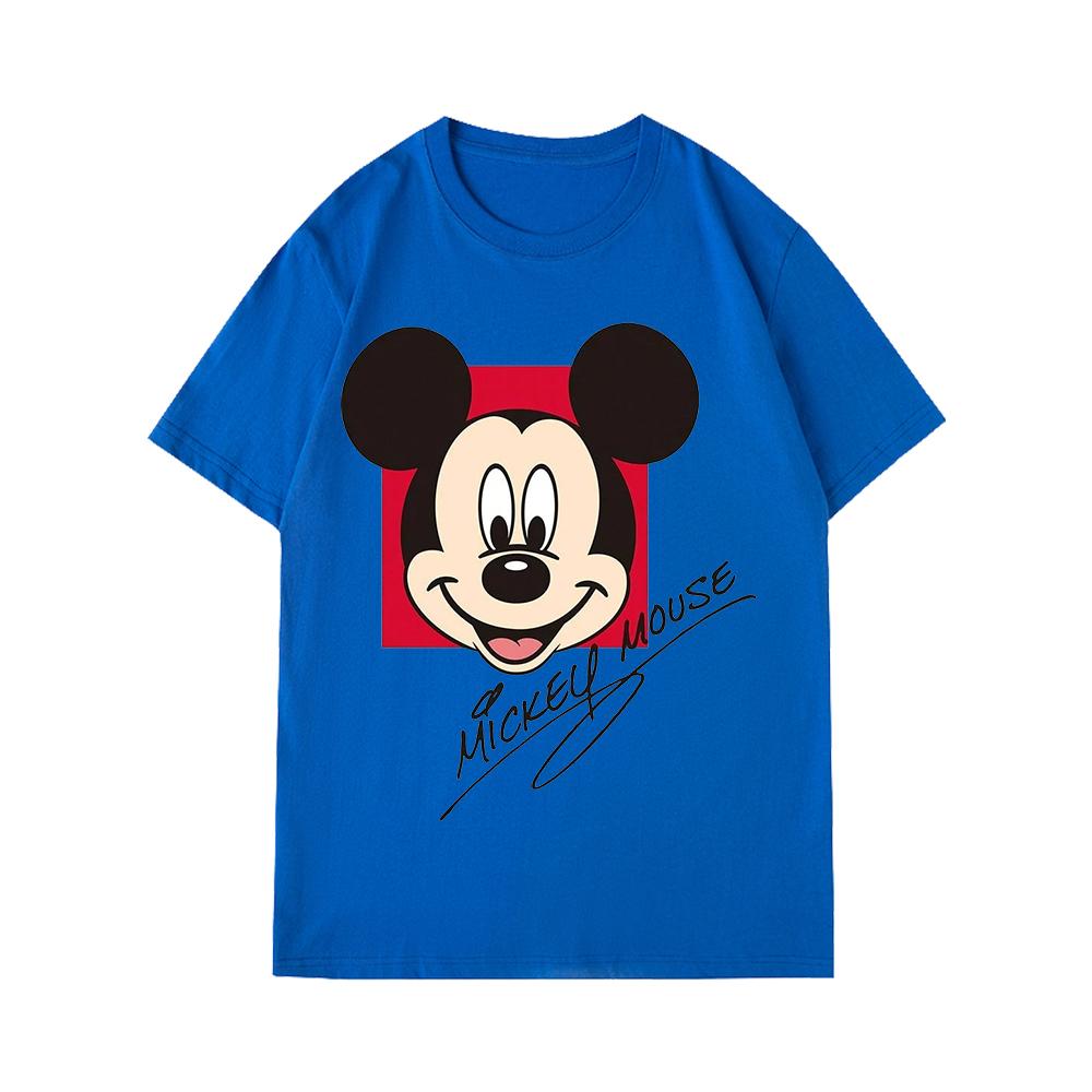 Disney Classic Mickey Mouse T Shirt Summer Cotton Short Sleeve Unisex Couples T-Shirt Stylish Cute Men Women Clothing Hip Hop Te