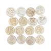 16Pcs Toy Classification Labels Bin Durable Circular Wooden Label Storage for