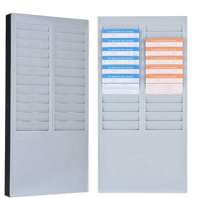 24 Slots Time Card Organizer Holder Plastic Time Payroll Recorder Attendance Recorder Factories