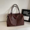 Vintage Tote Bag PU Large Capacity Shoulder Bag Women's Travel Bag