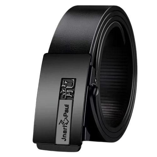 

Мужской ремень из натуральной кожи с автоматической пряжкой Toothless, двухслойный ремень из коровьей кожи, деловой повседневный ремень для брюк 130cm