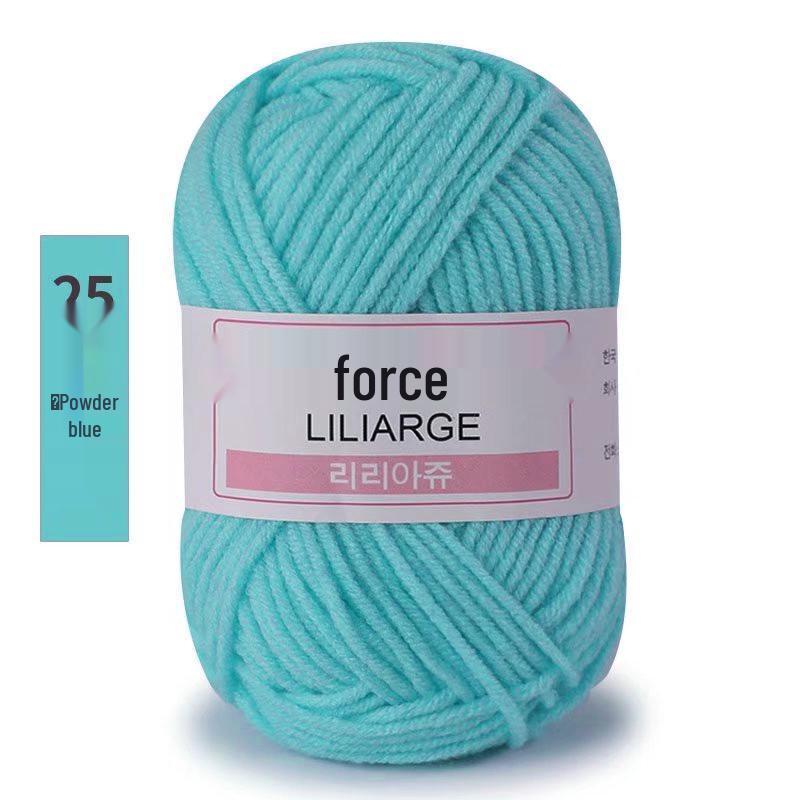 4-Ply Milk Cotton Yarn for Baby Sweaters, Dolls, Shoes, Hats, Crochet & DIY Knitting Projects