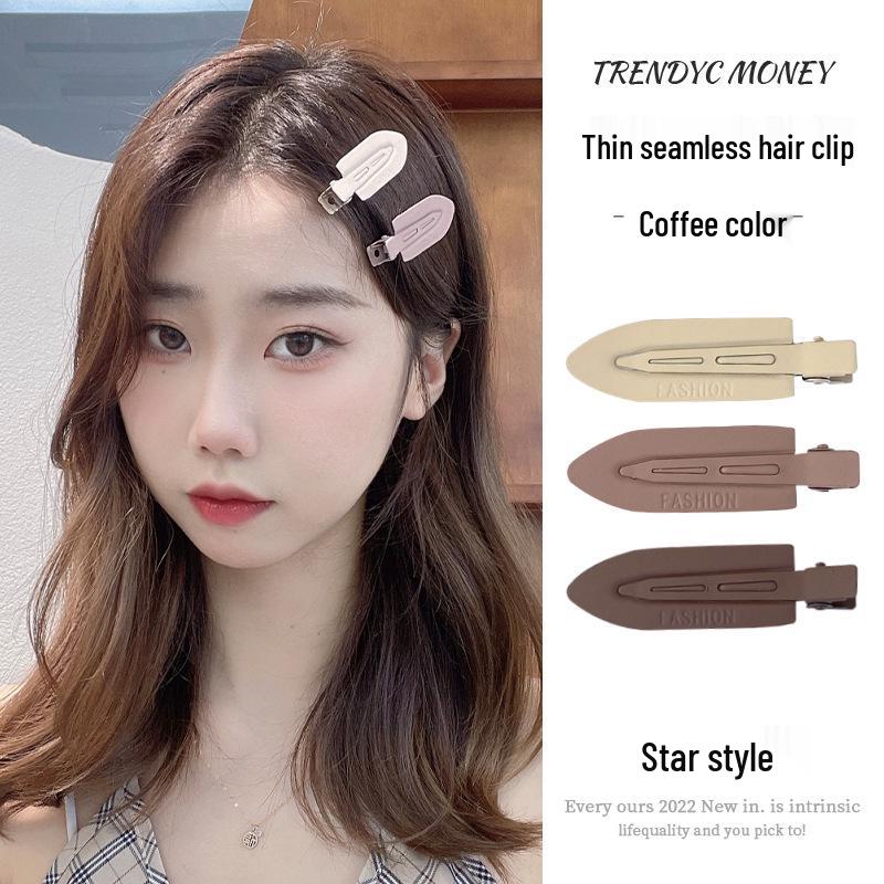 

Металлическая заколка-уточка корейского конфетного цвета для женщин - Бесшовная, стильная заколка для челки