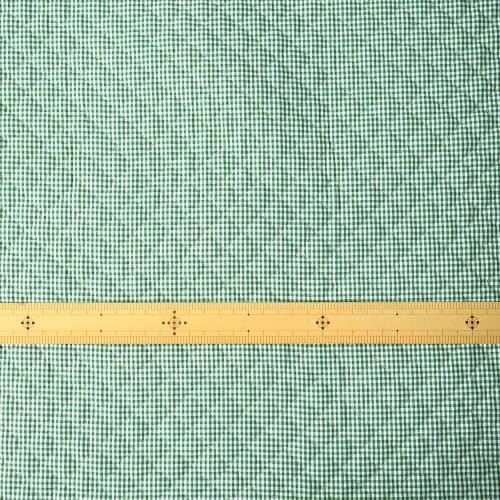 KIYOHARA Quilting Fabric Gingham Small Approximately 105cm width x 50cm cut GR Green TY51K-50