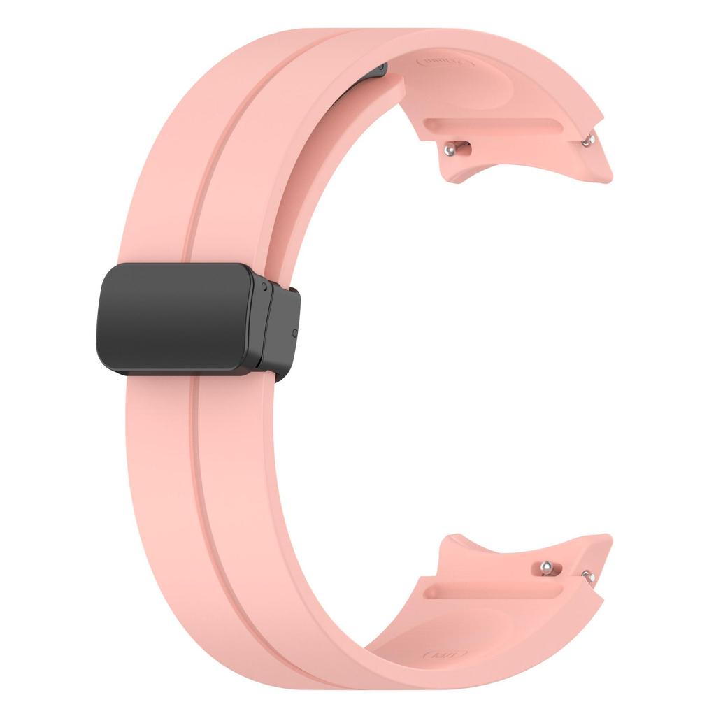 Silicone Strap with Folding Magnetic Buckle for Samsung Watch 4/5/6/Pro - In Stock