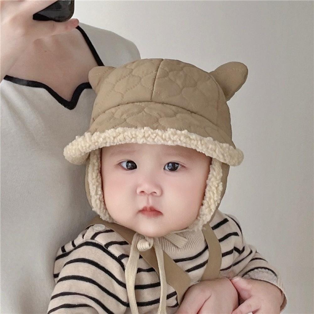 Thickened Toddler Earmuffs Beanie Ear Protection Lamb Fleece Warm Cap Cute Children's Hats