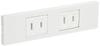 JIMBO Electric (JIMBO) KAG Lineup Outlet Set (2 Outlets) Pure White (PW) KAG-2500