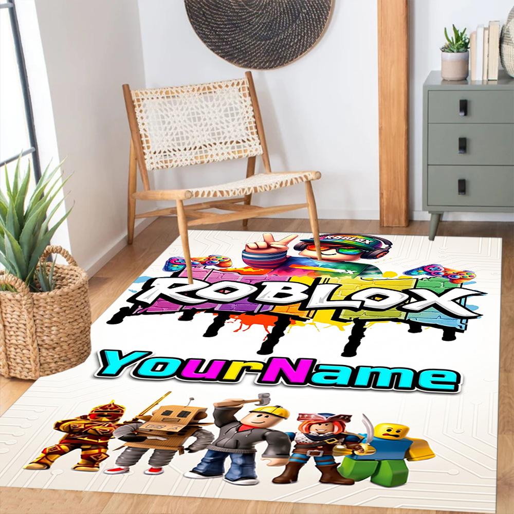 Roblox 261 Personalized Name Carpet Perfect for Dining Room Kitchen Playrooms Entryway Antislip Carpet Decorate Offices Gift for Festivals