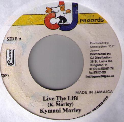 

7inch Record KYMANI MARLEY - Live The Life NONE CJ Records 2000 Jamaica Reggae, Ska & Dub Used