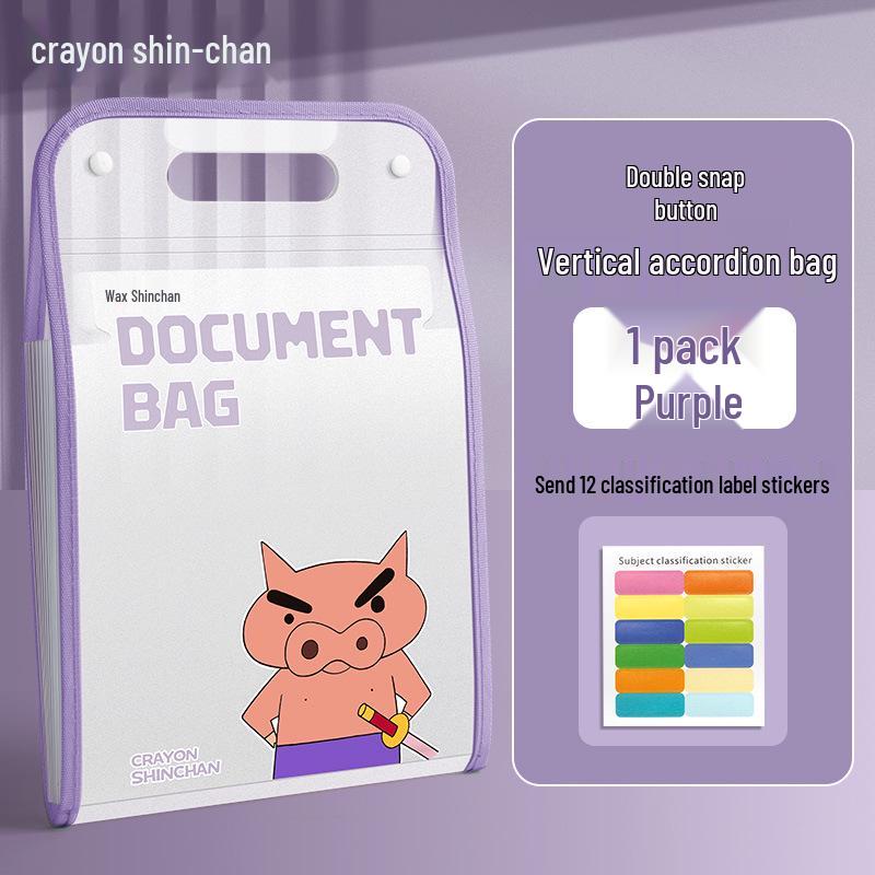A4 Vertical Accordion Folder with 13 Pockets for Organizing and Storing Test Papers