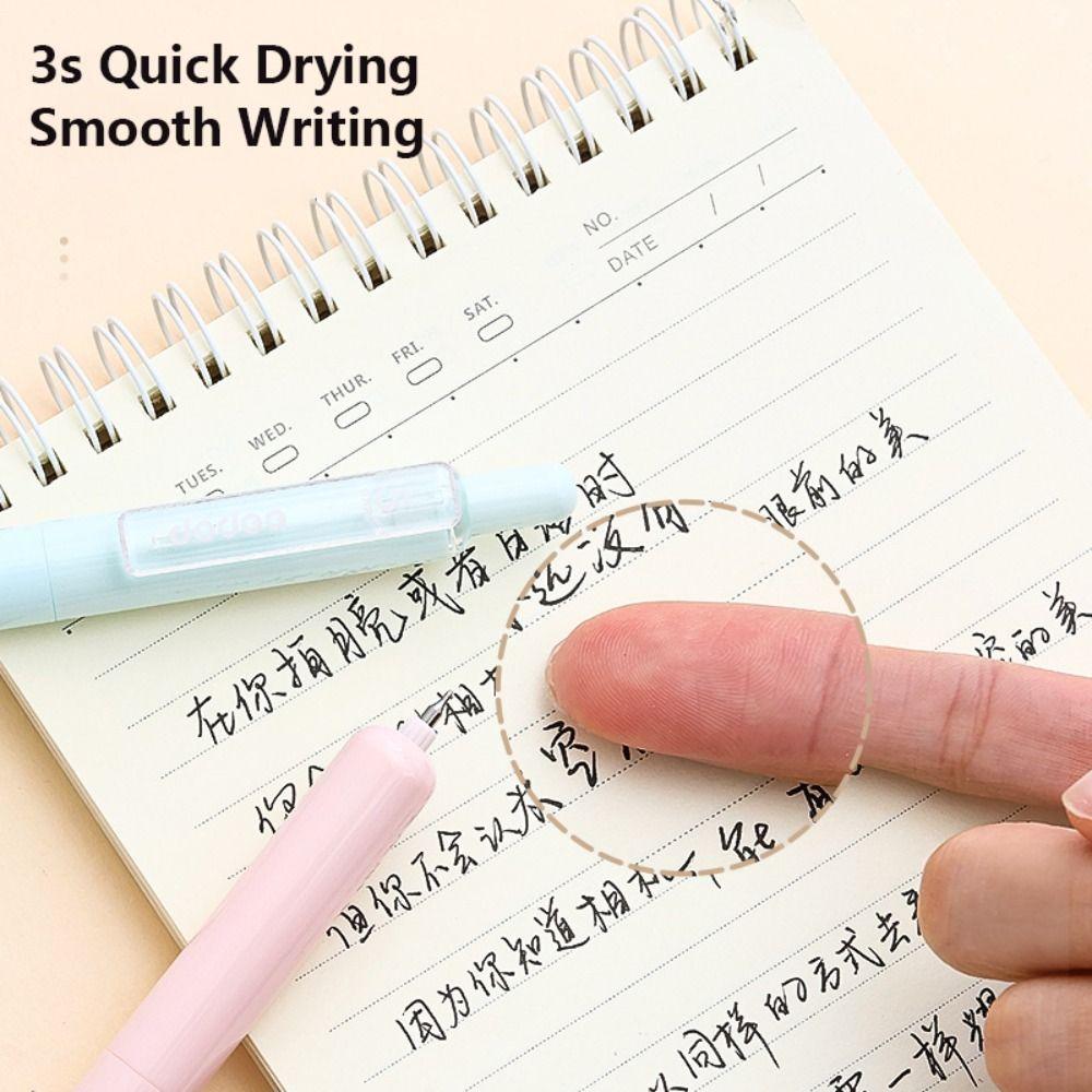 4PCS/Set Quick-drying Pocket Pen 0.5mm Black Ink Signature Pen Neutral Pen Student Specific