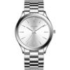 BUREI Men's Luxury Automatic Watch Stylish Black Analog Dial Sapphire Crystal Date Display Black Stainless Steel Mesh Band